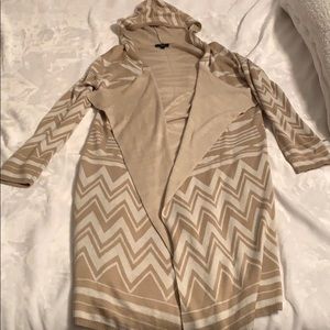 Drape front cardigan